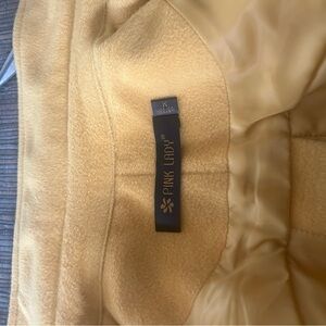 Pink Lady Yellow Coat